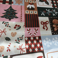 САТЕН С КОЛЕДНИ МОТИВИ 250200-2