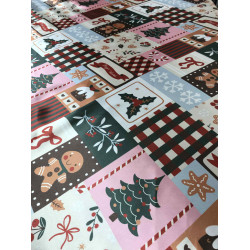 САТЕН С КОЛЕДНИ МОТИВИ 250200-2