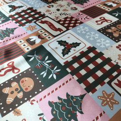 САТЕН С КОЛЕДНИ МОТИВИ 250200-2